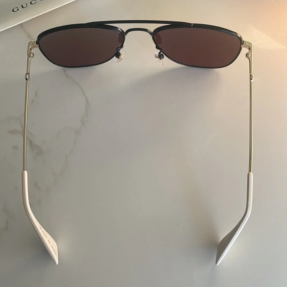 Gucci 57mm aviator sunglasses
